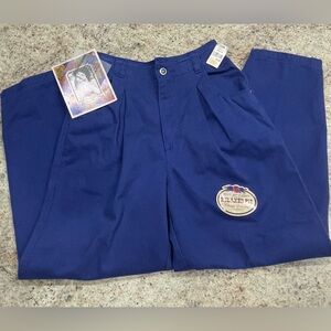 NWT Vintage Bugle Boy Classic Blue Denim Pants Size 6